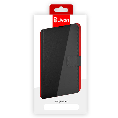 Livon iPhone 14 Pro Max Booklet - Black