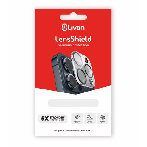 Livon iPhone 12 Pro Tempered Glass - LensShield - Transparant