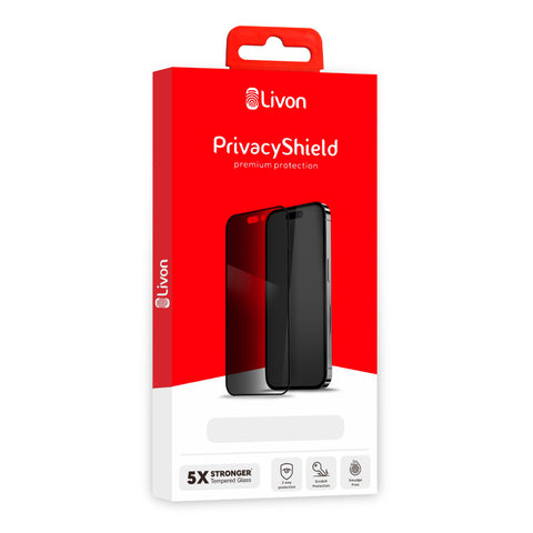 Livon iPhone 17 Pro Max PrivacyShield - Black