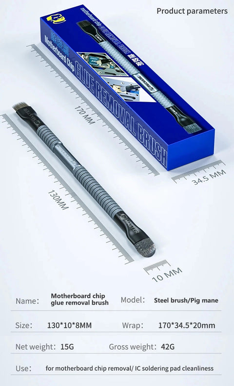 Mechanic Motherboard Chip 2-in-1 Glue Removal Cleaning Brush