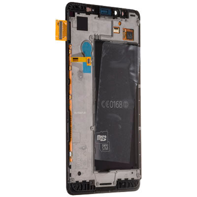 Microsoft Lumia 950 LCD Display + Touchscreen + Frame With Power and Volume Flex 00814d7 Black