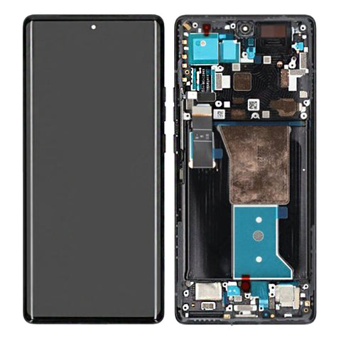 Motorola Moto Edge 40 Pro (XT2301-4) LCD Display + Touchscreen + Frame - 5D68C22010/5D68C21986 - Black