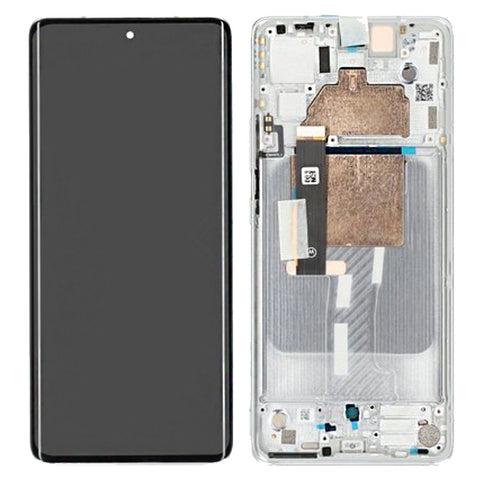 Motorola Moto One Fusion (XT2073) LCD Display + Touchscreen + Frame - 5D68C21189 - White