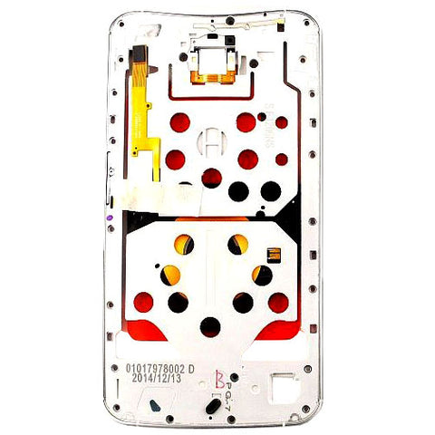Motorola Nexus 6 (XT1100) Midframe With Main Flex Power/Volume Cable White