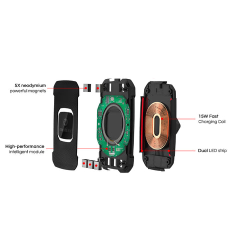 Multiline HyPower Wireless Magnetic Fast Car Charger - 15W - MWC90E