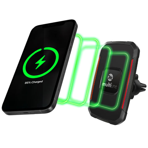 Multiline HyPower Wireless Magnetic Fast Car Charger - 15W - MWC90E