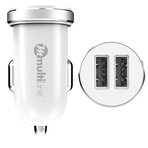 Multiline Powerkit 2.4A/2.1A - Car + Travel Charger incl. Lightning USB Cable - AC50+C17 - MW6070E