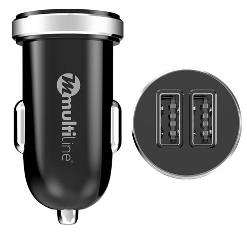 Multiline Powerkit 2.4A/2.1A - Car + Travel Charger incl. Micro USB Cable