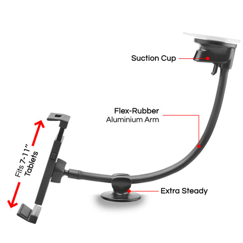 Multiline Universal Windscreen/Dashboard in-car Tablet Holder - MWTH50
