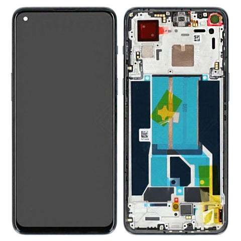 OnePlus Nord 2T (CPH2399) LCD Display + Touchscreen + Frame - 2011100401/4130223 - Grey