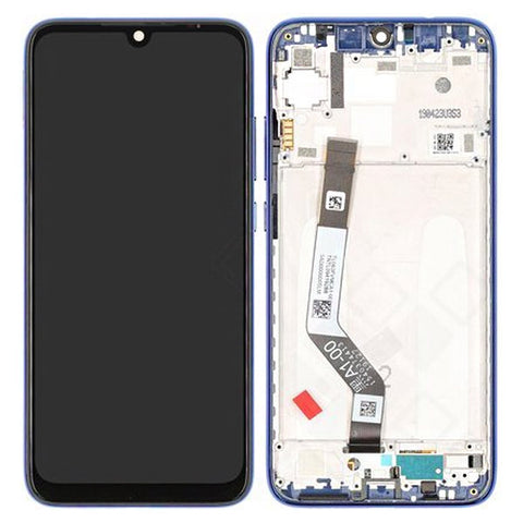 Xiaomi Redmi Note 7 (M1901F7G)/Redmi Note 7 Pro (M1901F7S) LCD Display + Touchscreen + Frame - 5610100140C7/561010020033/561010034033 - Blue