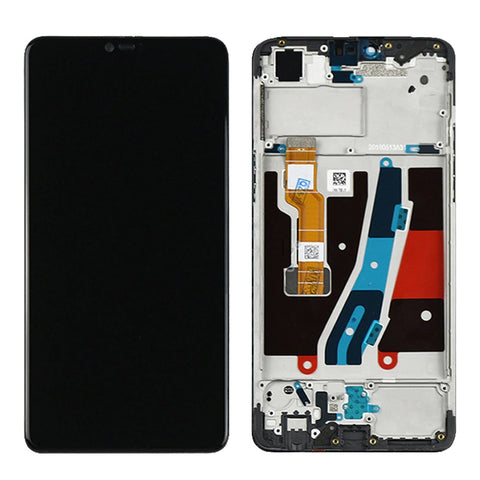 Oppo A3 (CPH1837)/F7 (CPH1819, CPH1821) LCD Display + Touchscreen + Frame - Black