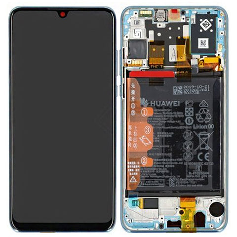 Huawei P30 Lite New Edition (MAR-L21BX) LCD Display + Touchscreen + Frame - 02353FQK - Crystal