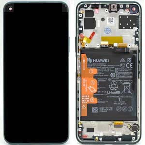 Huawei P40 Lite 5G (CDY-NX9A) LCD Display + Touchscreen + Frame - Incl. Battery And Parts - 02353SUP Green