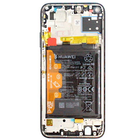 Huawei P40 Lite (JNY-LX1) LCD Display + Touchscreen + Frame Incl. Battery and Parts 02353KFU Black