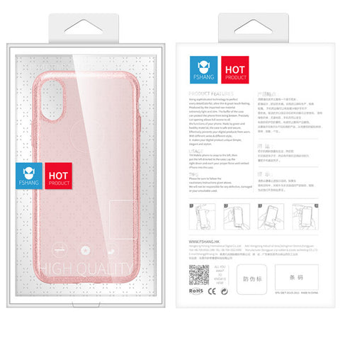 Fshang iPhone X/iPhone XS TPU Case - Phantom Series - Gold