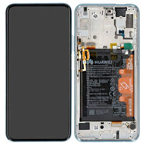 Huawei P Smart Pro (STK-L21) LCD Display + Touchscreen + Frame Incl. Battery and Parts 02353HRD Crystal