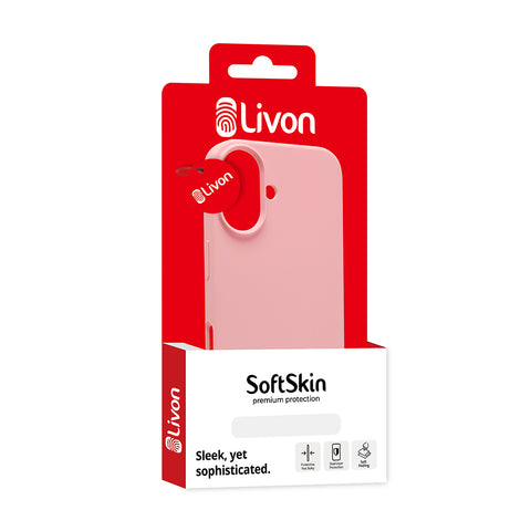 Livon iPhone 15 SoftSkin - Rose Pink