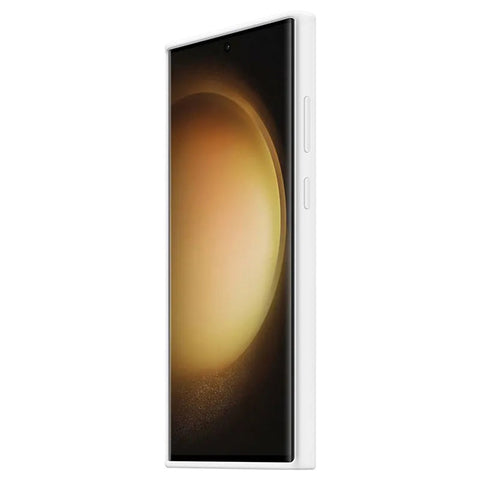 Samsung SM-S918B Galaxy S23 Ultra Silicone Grip Cover - EF-GS918TWEGWW - White