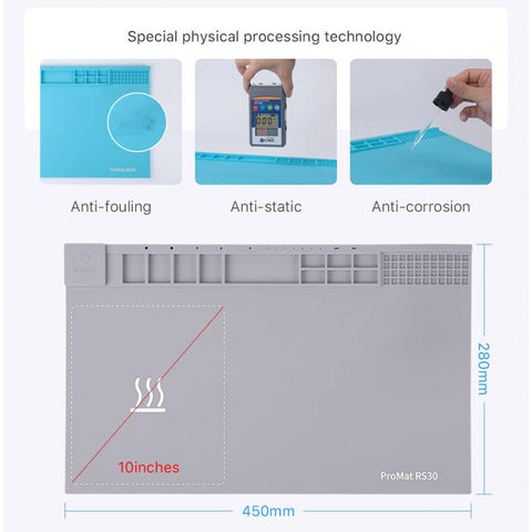 Refox RS30 ESD Repair Heating Mat - Blue