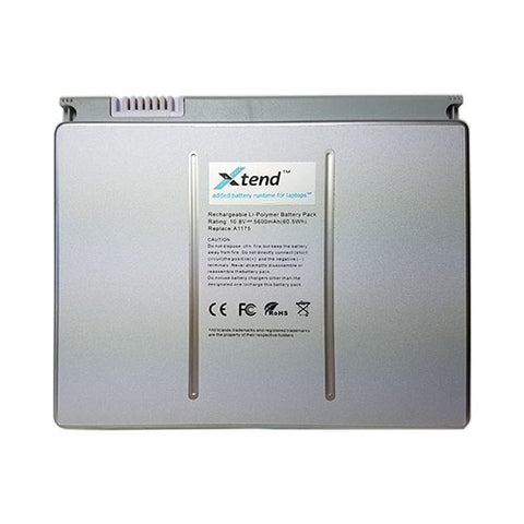 Apple Macbook Pro 15 Inch - A1150/MacBook Pro 15 inch - A1211/Macbook Pro 15 Inch - A1226/Macbook Pro 15 Inch - A1260 Battery A1175 - 5400 mAh (2006-2008)