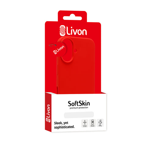 Livon iPhone 15 SoftSkin - Fury Red