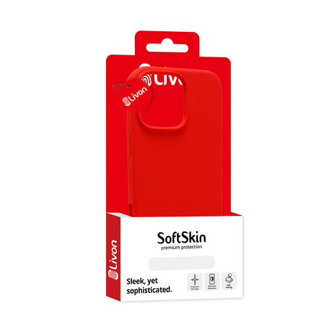 Livon iPhone 16 Pro Max SoftSkin - Fury Red