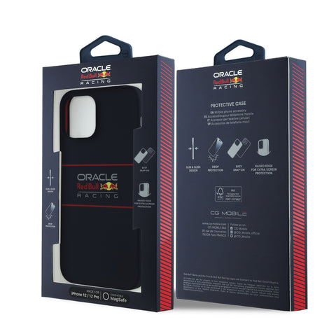 Red Bull iPhone 15 MagSafe Liquid Silicon Case With Horizontal Logo - 3666339369064 - Navy