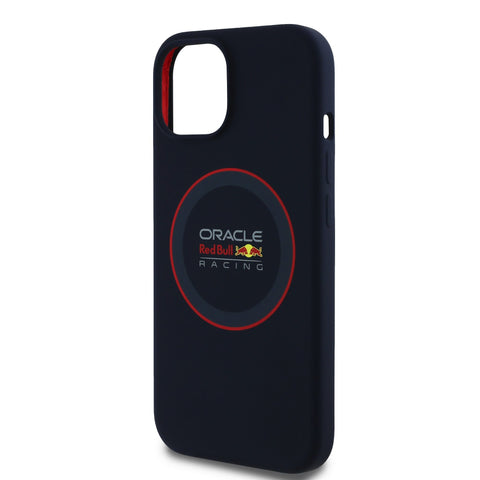 Red Bull iPhone 16 Pro MagSafe Liquid Silicon Case With Ring - 3666339368760 - Navy