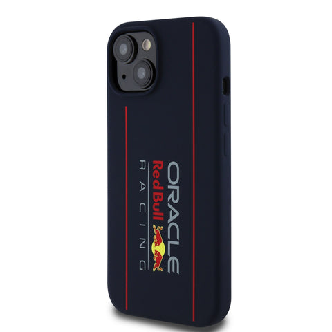 Red Bull iPhone 16 Pro MagSafe Liquid Silicon Case With Vertical Logo - 3666339369309 - Navy