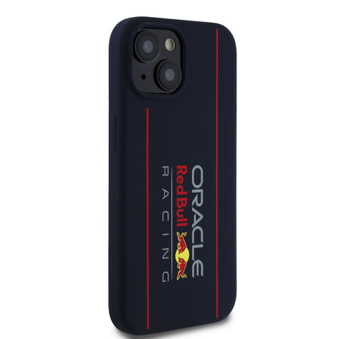 Red Bull iPhone 16 Pro MagSafe Liquid Silicon Case With Vertical Logo - 3666339369309 - Navy