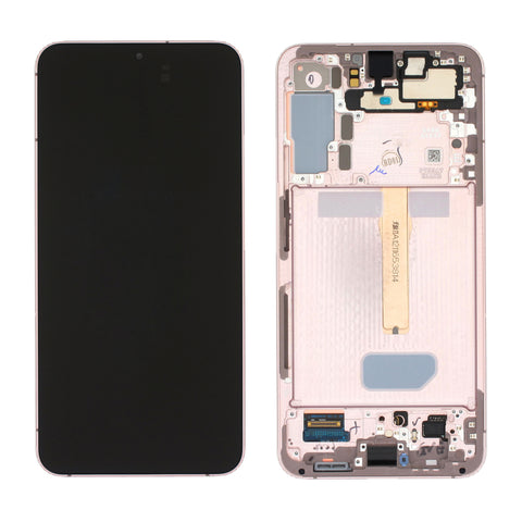 Samsung SM-S906B Galaxy S22 Plus LCD Display + Touchscreen + Frame - GH82-27500D/GH82-27501D - Pink Gold
