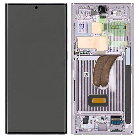 Samsung SM-S918B Galaxy S23 Ultra LCD Display + Touchscreen + Frame - GH82-30466D/GH82-30465D - Lavender