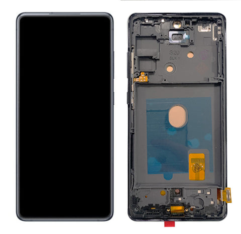 Samsung SM-G780F Galaxy S20 Fan Edition 4G/SM-G781B Galaxy S20 Fan Edition 5G LCD Display + Touchscreen + Frame - OLED  - Blue