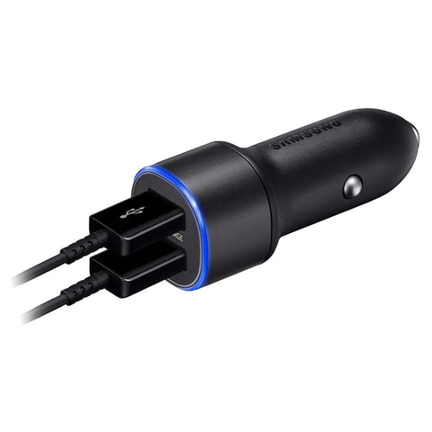 Samsung Dual Fast Charge Car Charger (15W) EP-L1100NBEGWW - Black