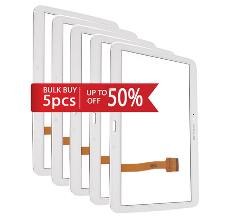 Samsung GT-P5200 Galaxy Tab 3 10.1/GT-P5210 Galaxy Tab 3 10.1 Touchscreen/Digitizer Bulk Pack 5 Pcs White