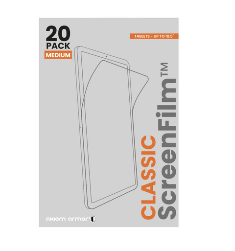 Axiom  ScreenFilm Protector - 70897319 - 20 Pack - For Tablets Up To 10.5''
