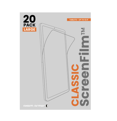 Axiom  ScreenFilm Protector - 50970279 - 20 Pack - For Tablets Up To 12.9''