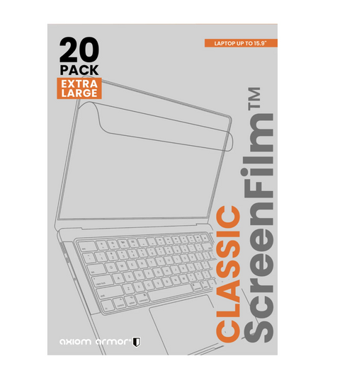 Axiom  ScreenFilm Protector - 50999999 - 20 Pack - For Laptop Up To 15.9''