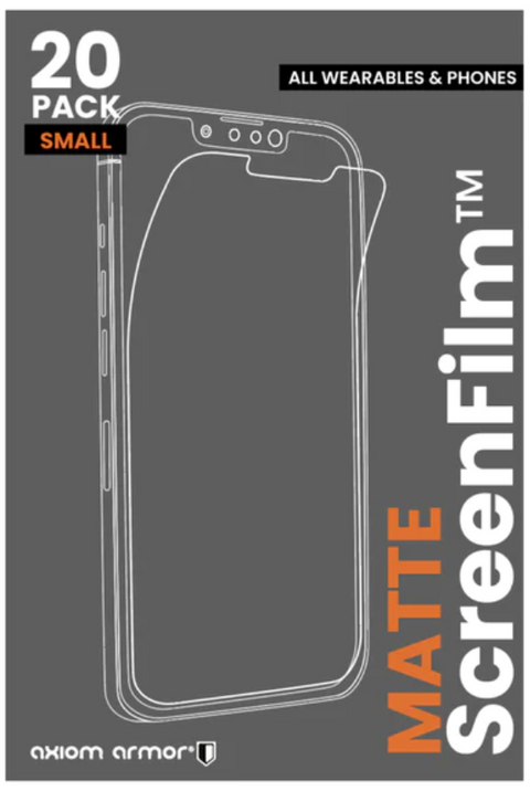Axiom  ScreenFilm Protector Matte - 70052263 - 20 Pack - For Wearables And Phones