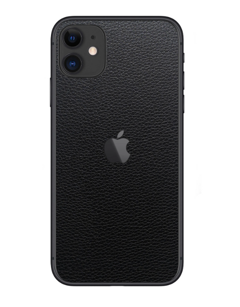 Axiom  ScreenFilm Protector - 1 Pcs Leather Series Back Skin - For Wearables And Phones - Black