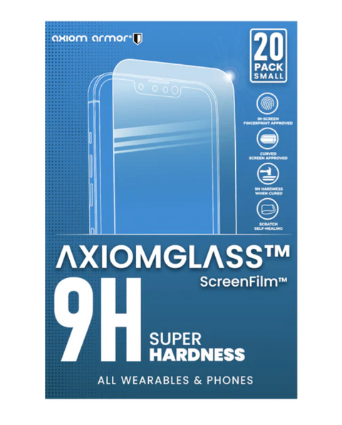 Axiom  ScreenFilm 9H Screen Protectors - 786552187344 - 20 Pack - For Wearables And Phones