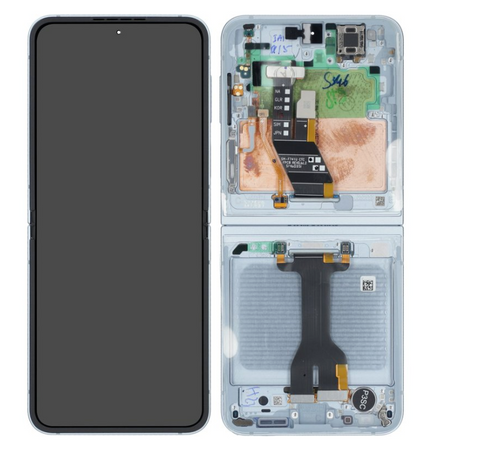 Samsung SM-F741B Galaxy Flip 6 LCD Display + Touchscreen + Frame - GH82-35014C/GH82-35013C - (Self-Assembled)  - Blue
