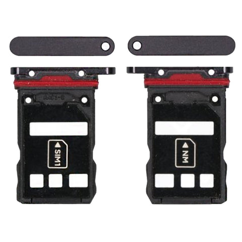 Huawei P30 Pro (VOG-L29)/P30 Pro New Edition (VOG-L29) Simcard holder + Memorycard Holder 51661LGC Black