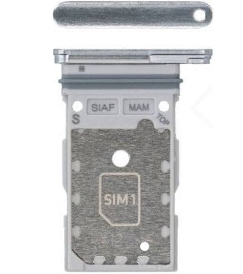 Samsung SM-S911B Galaxy S23/SM-S916B Galaxy S23 Plus Simcard Holder - GH98-47996F - Silver