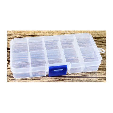 Multi-Function Storage Box - 10 Compartments - Clear