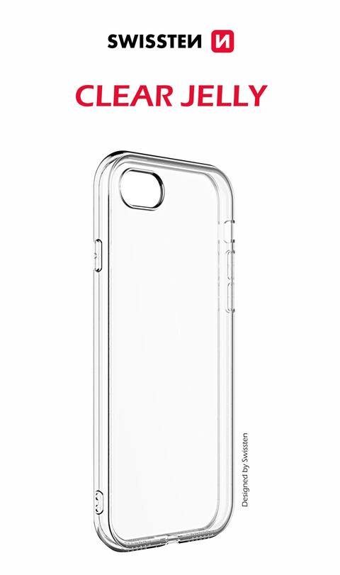 Swissten iPhone X/iPhone XS Clear Jelly TPU Case - 32801749 - 1.5 mm  - Transparant