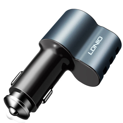 LDNIO - Fast Auto 3 USB Ports Car charger Adapter - CM11 - Navy Blue