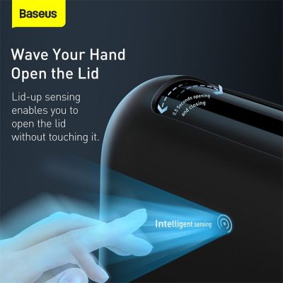 Baseus Car Tool Smart Cleaner Auto Car Trash Can (include Free Trash Bags 2 Rolls/60 pcs Each) Black (CRLJT01-01)