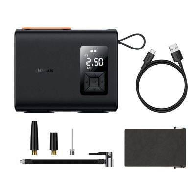 Baseus Car Tool Mega EnergyPump Series Dual Cylinder Wireless Inflator Black